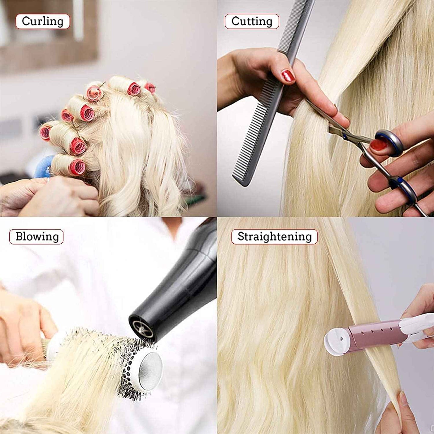Beauty Star Mannequin Head with 80% Real Human Hair, Doll Head for Hair Styling, Cosmetology Training Manikin Practice Head with Clamp Stand and Braiding Kit (Suitable for Straightening, Curling)