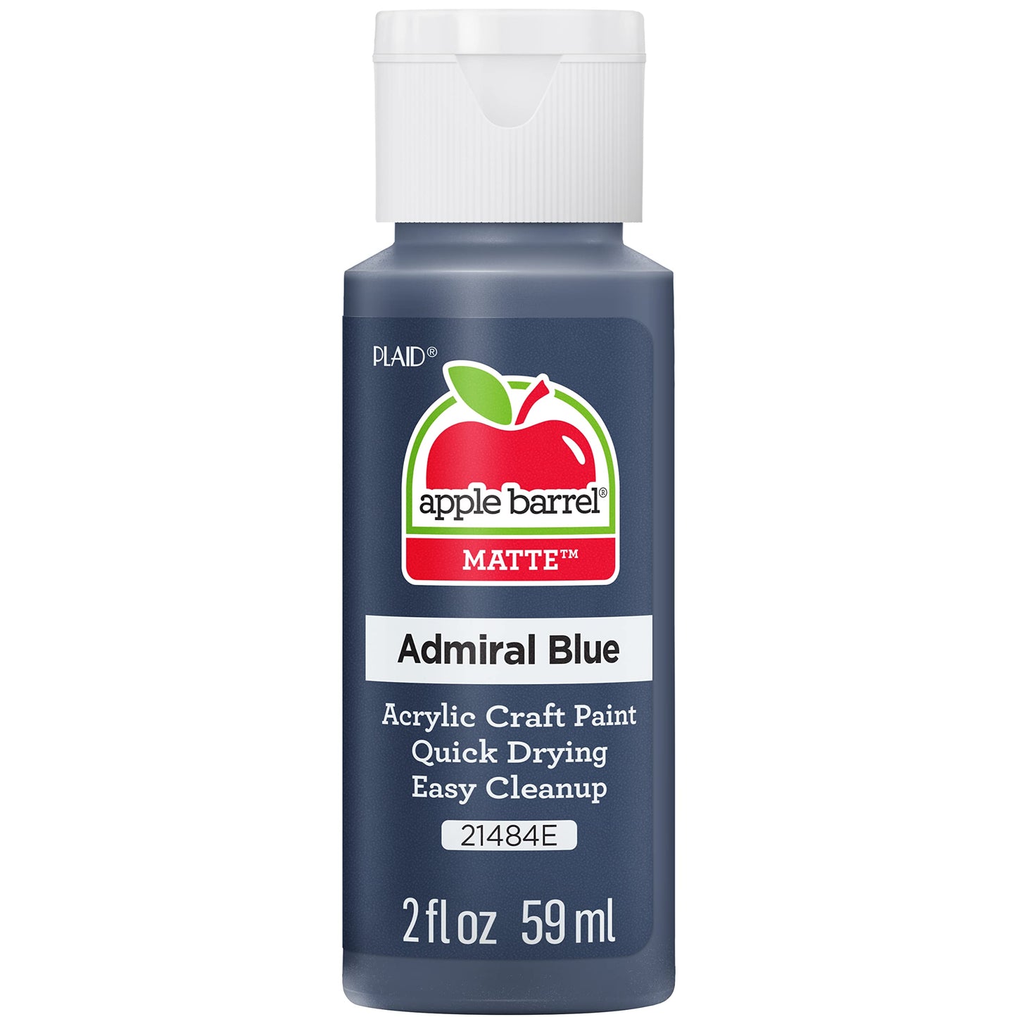 Apple Barrel Acrylic Paint in Assorted Colors (2 oz), 21484, Admiral Blue