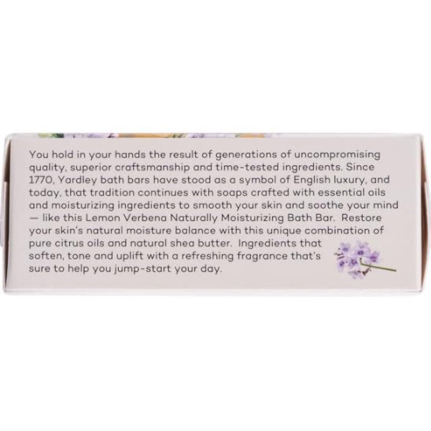 Yardley London Lemon Verbena with Shea Butter & Pure Citrus Oil Moisturizing Bar 4.25 ozr (Pack of 10)