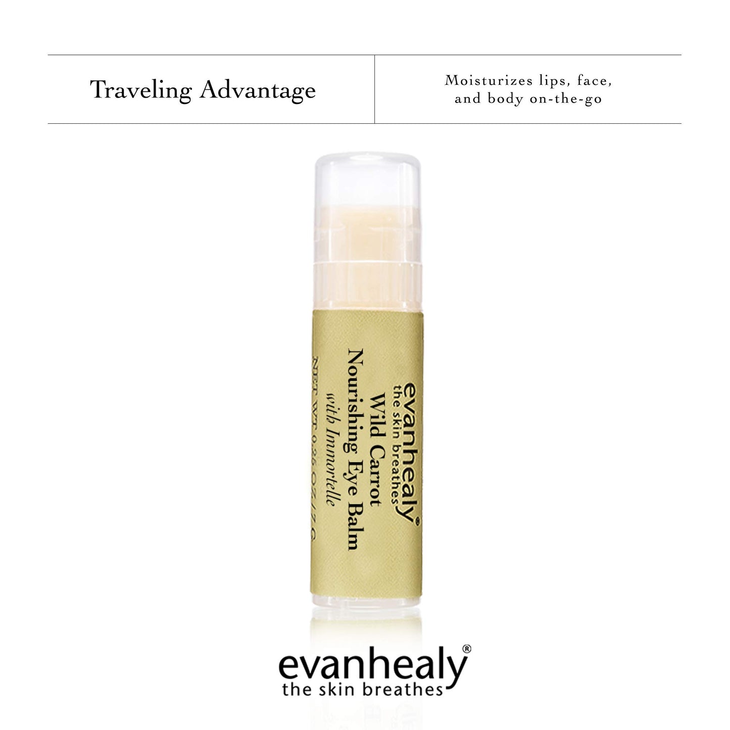 evanhealy Wild Carrot Nourishing Eye Balm | Traveling Moisturizer Stick | Hydrate & Brighten Eyes, Face, & Body