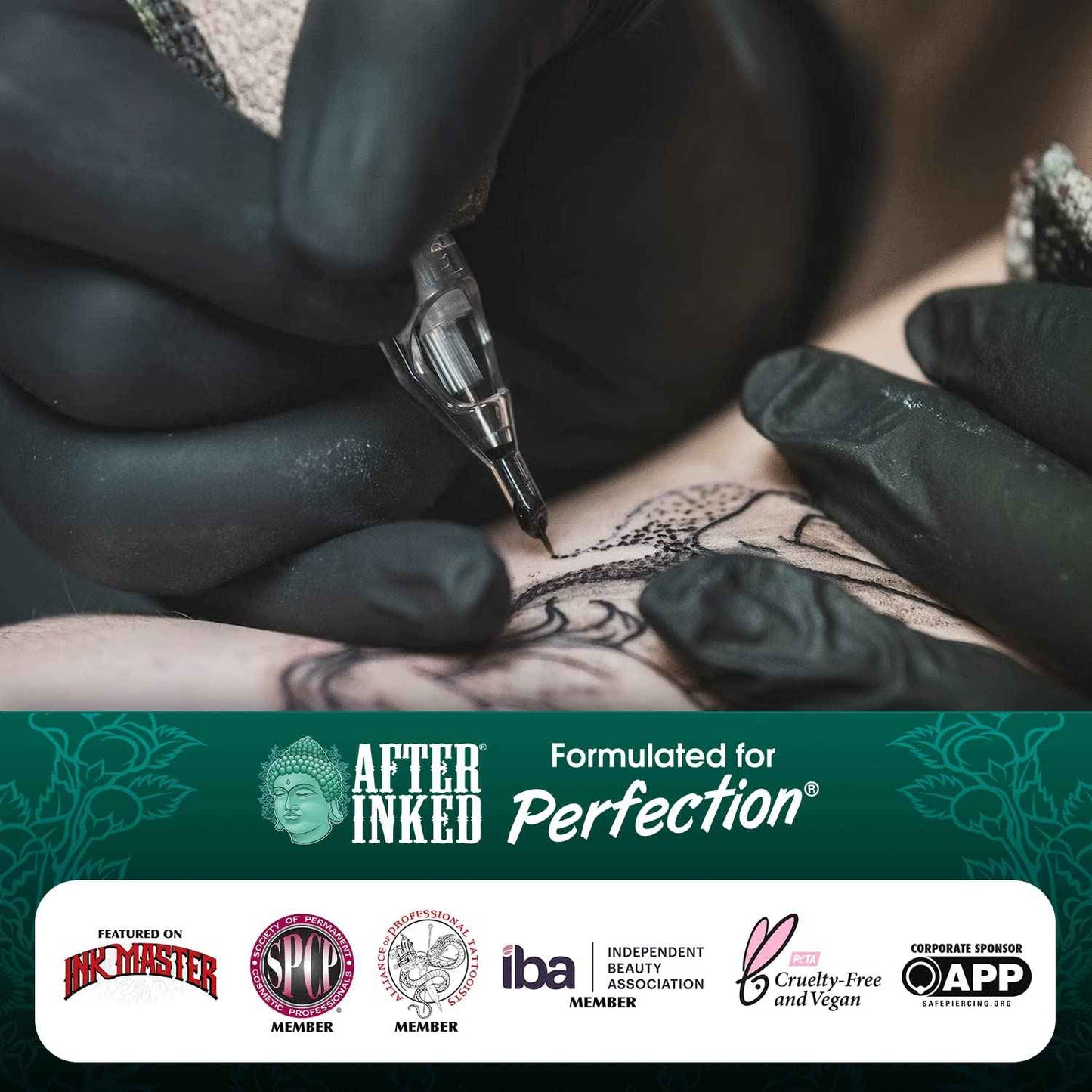 After Inked Ink Seal Spray – Tattoo Aftercare Solution, Moisturizing Mist for Inked Skin, Cleaning Mist for Daily Maintenance, Gentle Solution, Non-Irritating & Hydrating Formula, 4oz Spray Bottle