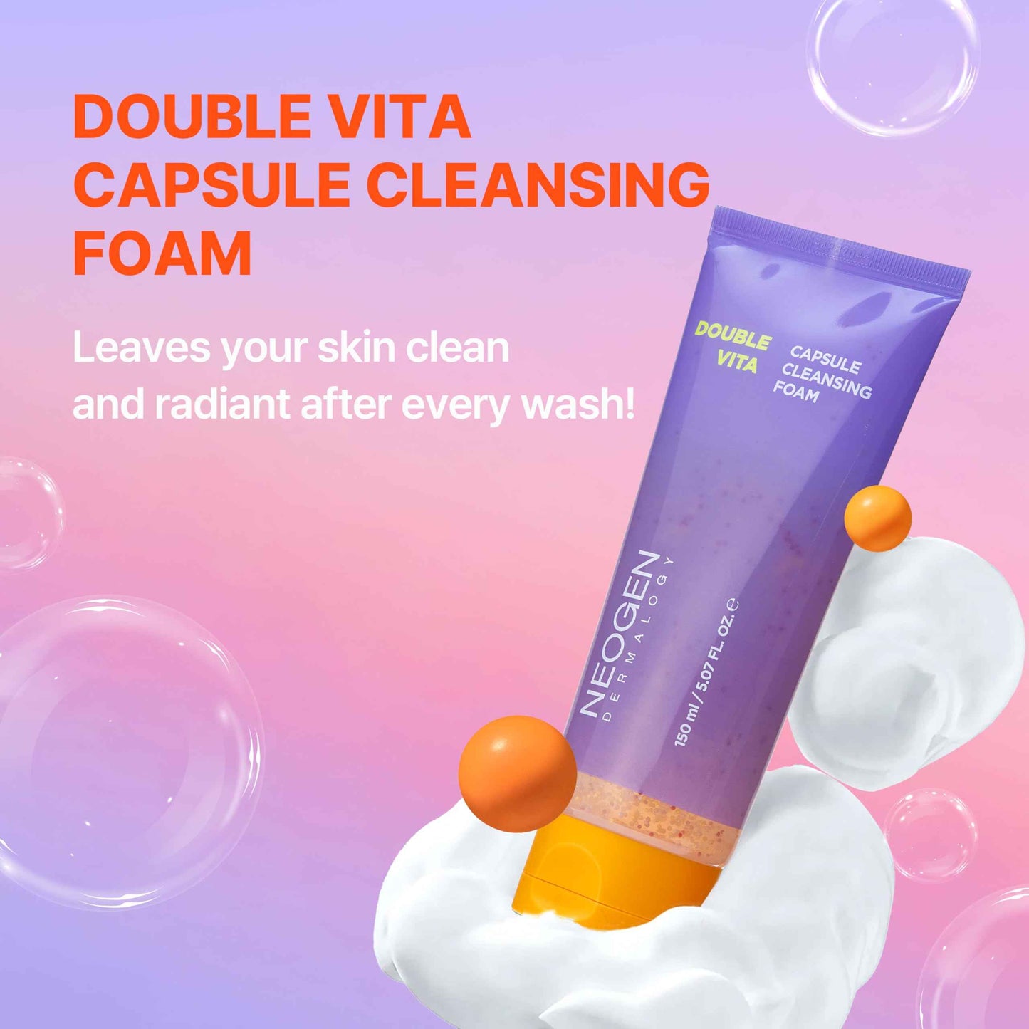NEOGEN DERMALOGY DOUBLE VITA CAPSULE CLEANSING FOAM