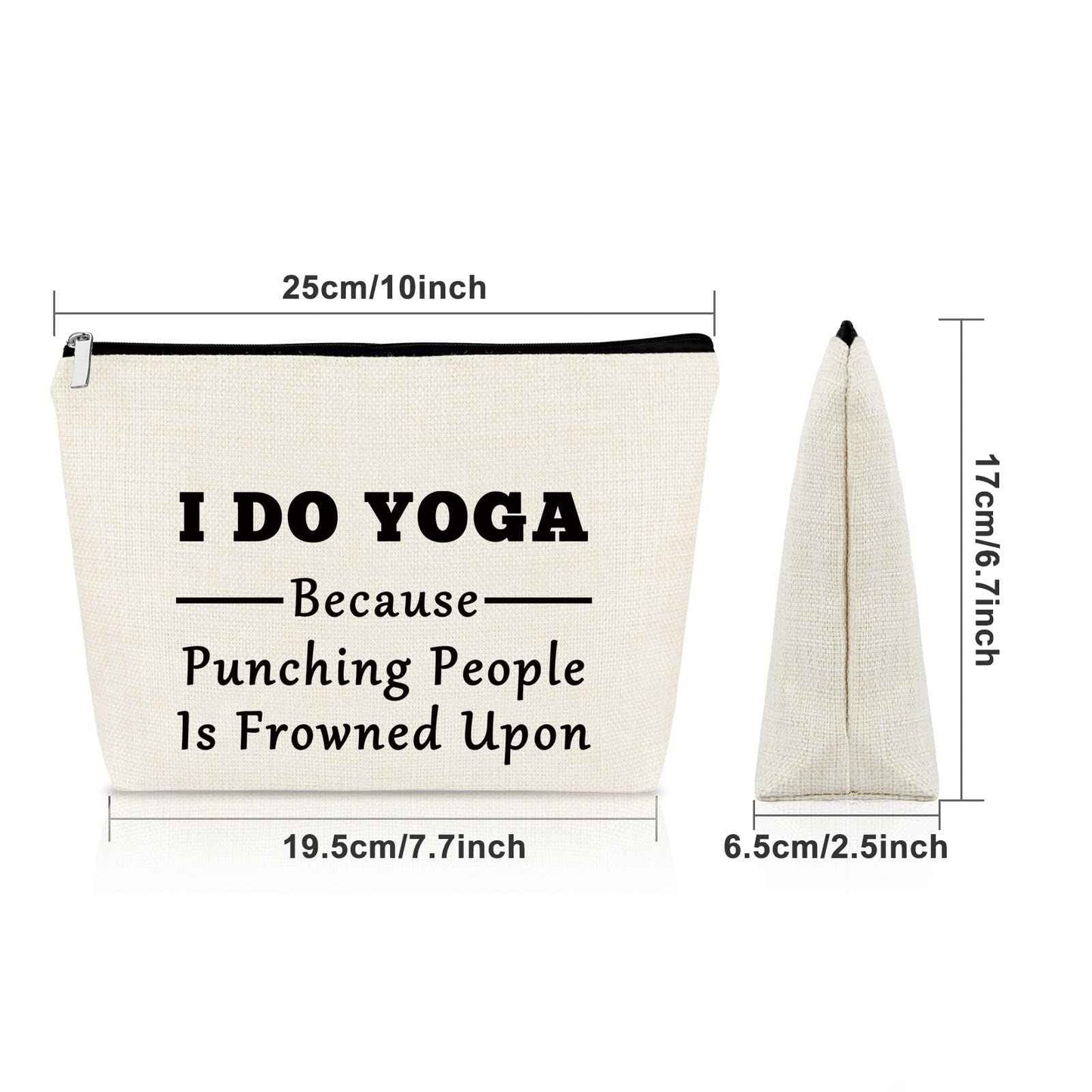 Yoga Gifts for Women Yoga Lover Gift Makeup Bag Birthday Gifts for Yoga Lover Girls Sister Gifts from Sister Cosmetic Bag Thank You Gifts Christmas Gifts for Her Cosmetic Travel Pouch