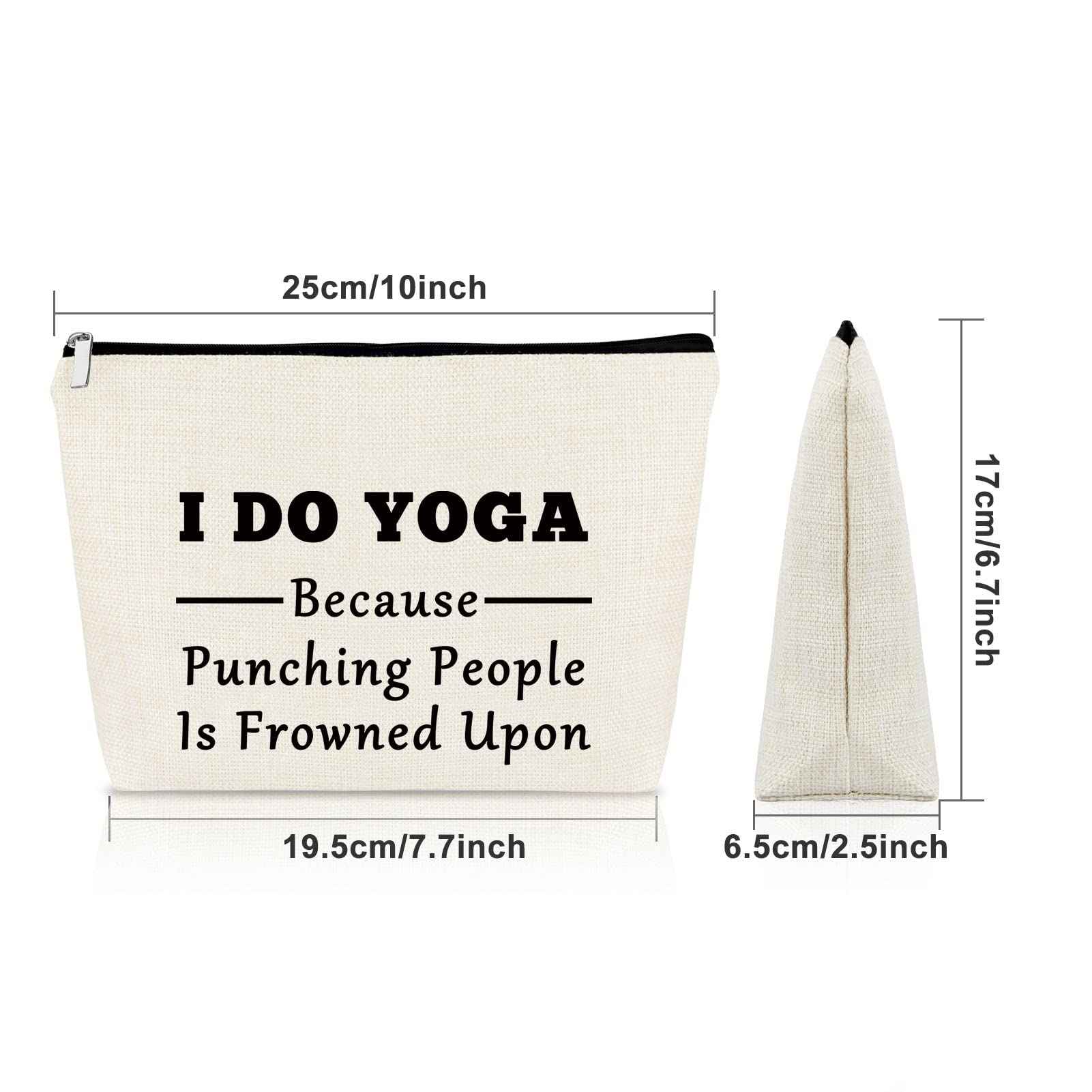 Yoga Gifts for Women Yoga Lover Gift Makeup Bag Birthday Gifts for Yoga Lover Girls Sister Gifts from Sister Cosmetic Bag Thank You Gifts Christmas Gifts for Her Cosmetic Travel Pouch