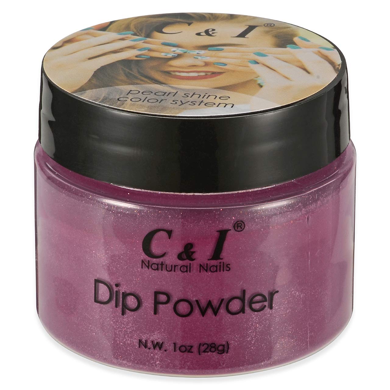 C&I Dip Powder, Color No. 65 Ruby, for Nail Color, 1 oz / 28 g, pearl shine color system