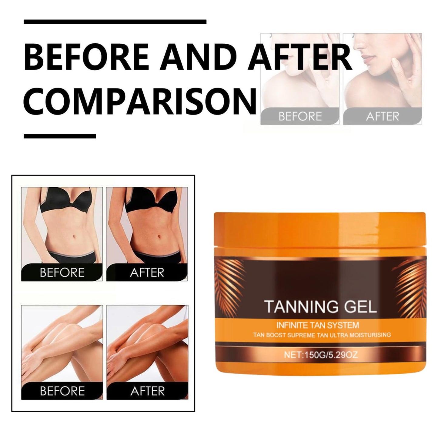 Intensive Tanning Gel, Tanning Cream, Haute BeautyTanning Gel,Tanning Gel,Tanning Gel,For Sunbeds Outdoor Sun (1PCS)