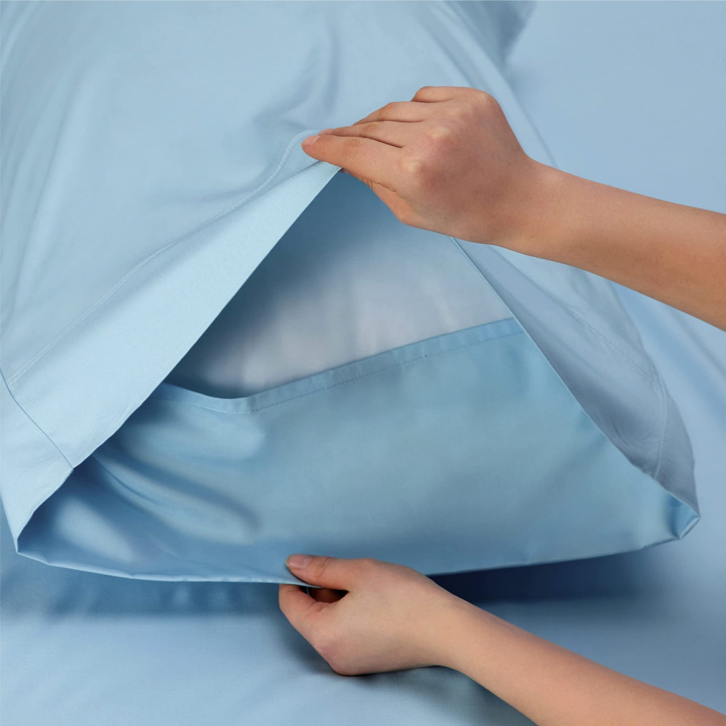 Bedsure Twin Sheets Set, Cooling Sheets Twin Size Bed Set, Rayon Derived from Bamboo, Twin Size Sheets, Breathable & Soft Bed Sheets, Hotel Luxury Silky Bedding Sheets & Pillowcases, Teal Blue