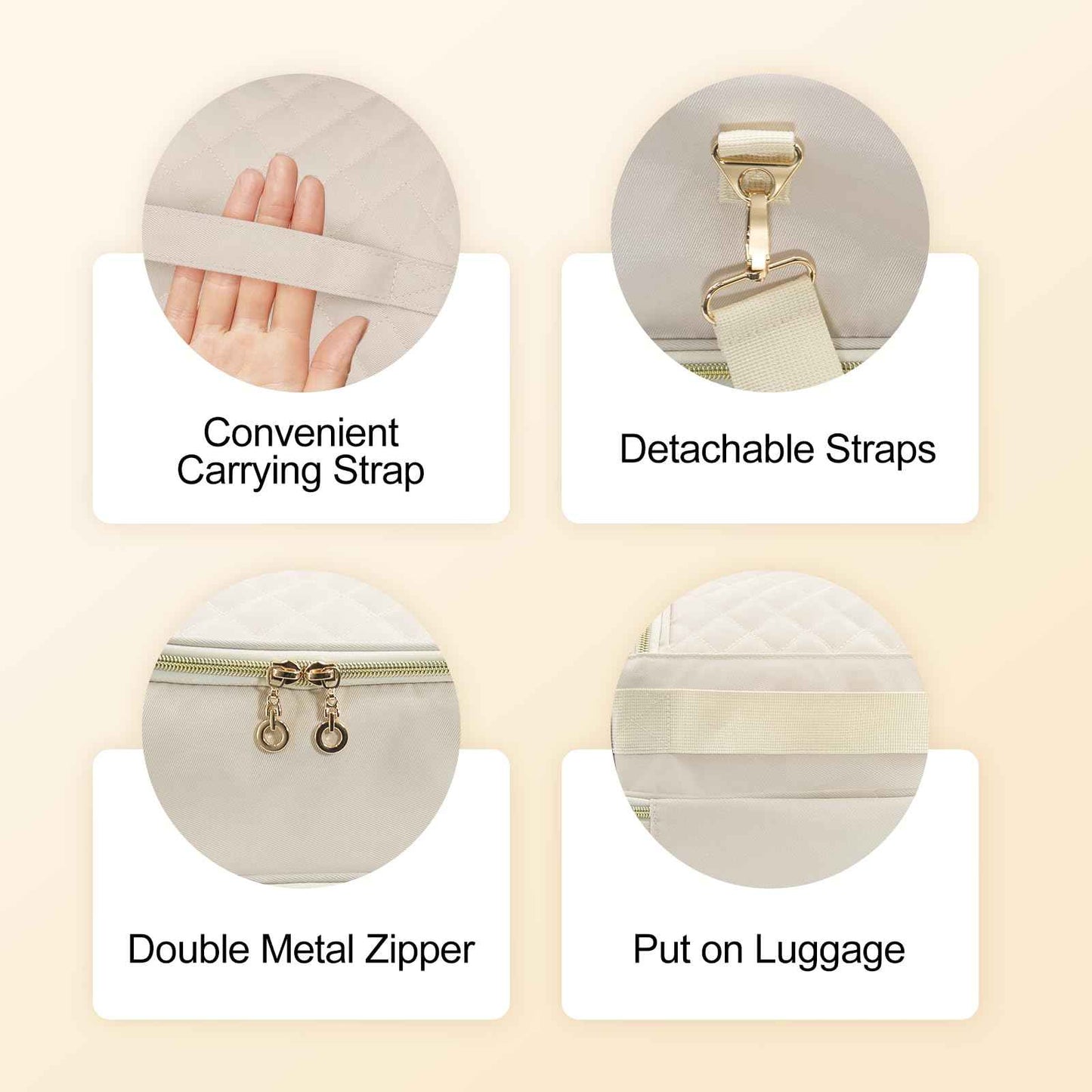 SXS LACONIC Nail Polish Organizer Case,Double Layer Nail Supplies Organizer Bag Storage Box Holds Up to 45 Bottles of Nail Polish and Nail Lamp