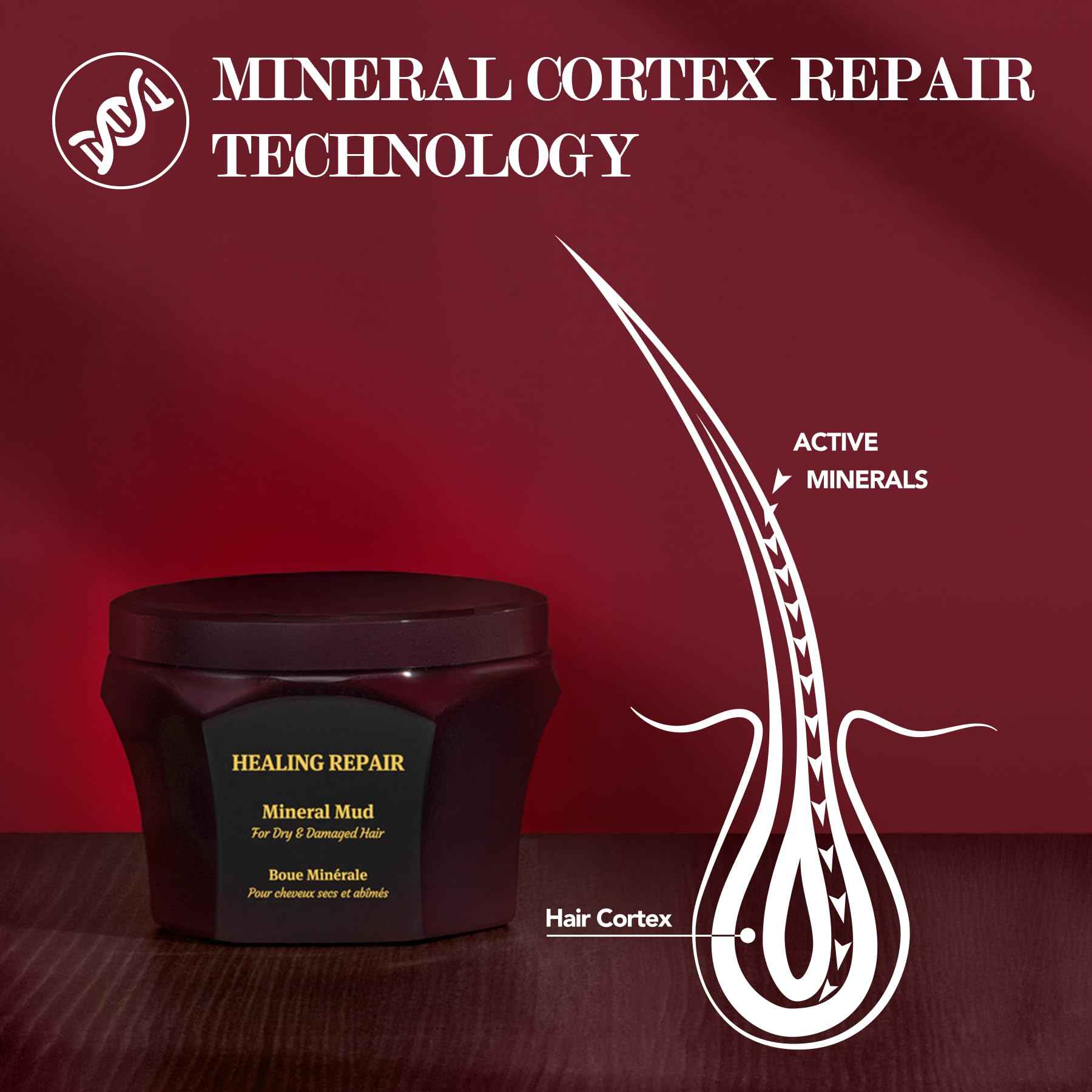 Saphira Healing Repair Mineral Mud 3oz / 90ml