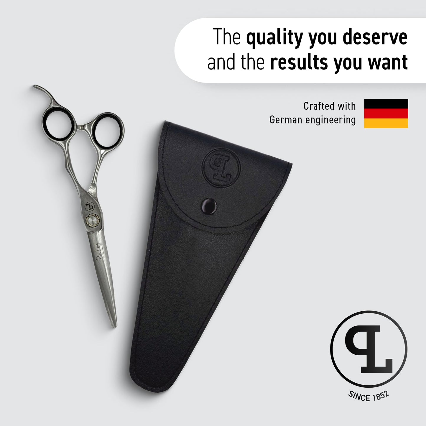 PIUS LANG - Professional Hair Cutting Scissors - Sharp Trimming Scissors for Haircuts 440A Stainless Steel - Hair Salon Supplies, Hair Styling Tools & Appliances for Men & Women