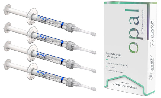 Opal by Opalescence 15% Home Teeth Whitening Gel - Refill Syringes - (1 Packs / 4 Syringes) - Carbamide Peroxide Deluxe Tooth Whitening Kit - Made by Ultradent Products - 5771-1