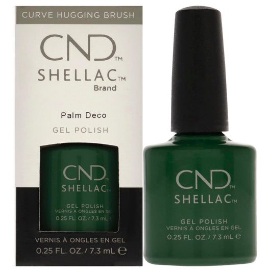 CND Shellac Gel Nail Polish, Long-lasting NailPaint Color with Curve-hugging Brush, Green Polish, 0.25 fl oz