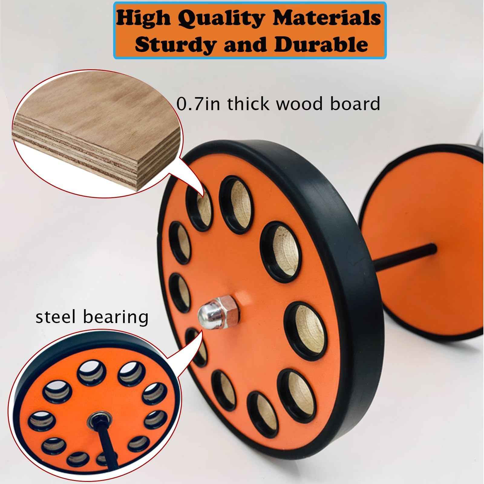 XDONEF Rotating Hair Scissors Holder, Wooden Barber Scissors Storage Holder Salon Shears Holder Hair Stylist Scissors Container Hairdressing Tools Organizer Orange