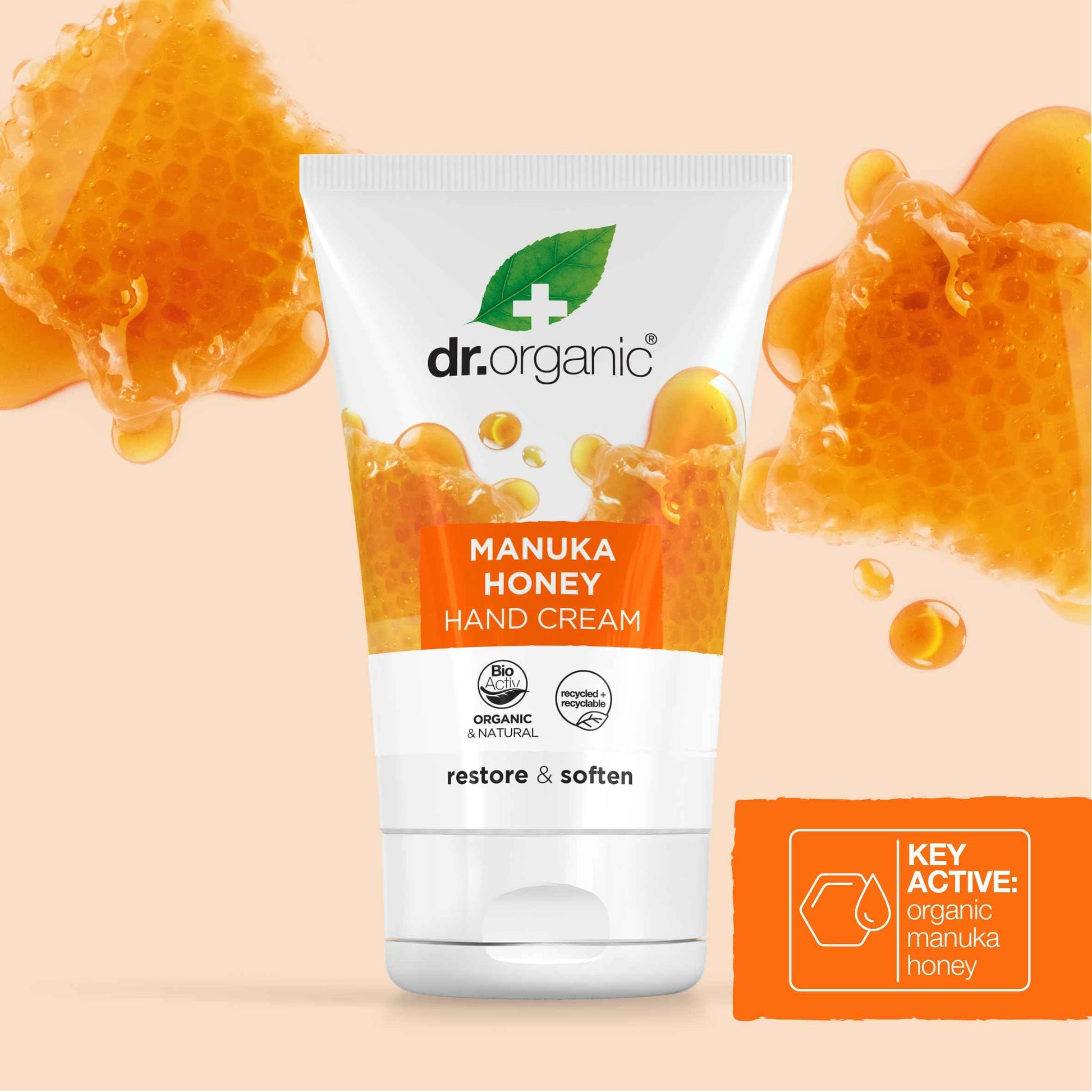 DR ORGANIC Manuka Honey Hand Cream, 0.16 kg