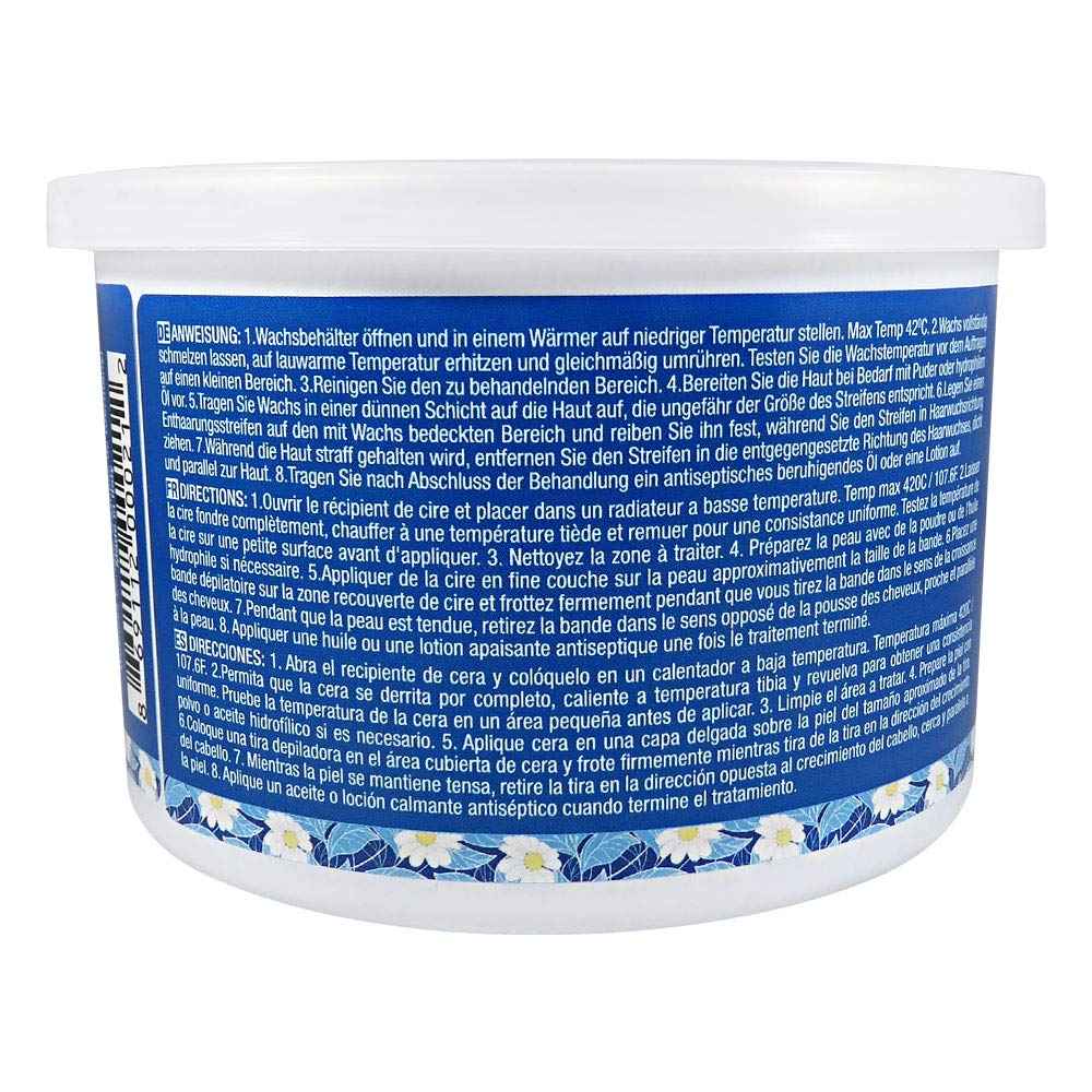 Wax Necessities Waxness Azulene Stripless Hard Wax Tin 14 Ounces (Pack of 2)