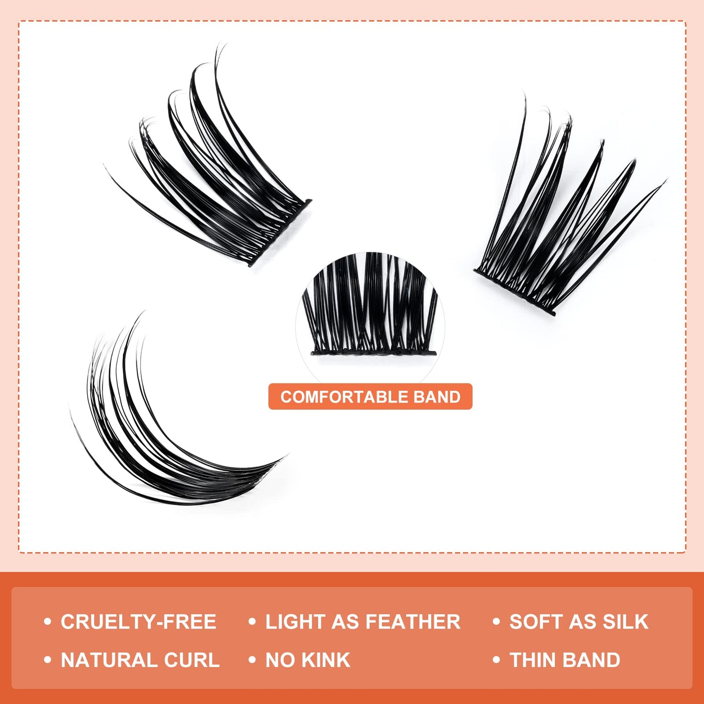 Cluster Lashes, Crislashes DIY Eyelash Extension 13 Rows, D Curl 12mm Individual Cluster Eyelashes Natural Look, 78 pcs Reusable Cluster Eyelash Extensions at Home (F04-D Curl 12mm)