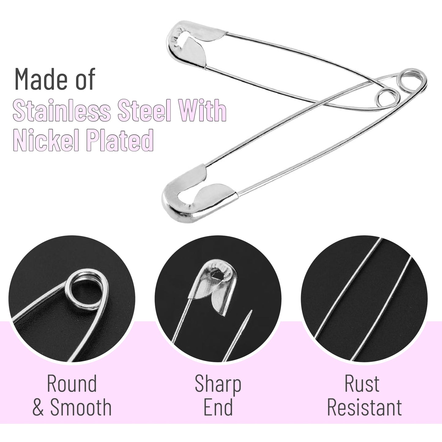 Mr. Pen- Safety Pins, 4 Inch, 15 Pack, Oversize Safety Pin, Large Safety Pins for Clothes, Oversized Safety Pins for Clothes, Large Safety Pins Heavy Duty Safety Pins, Big Safety Pins Heavy Duty