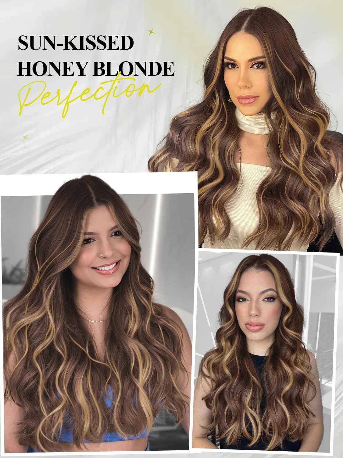 Invisible Weft Hair Extensions Human Hair Pu Skin Weft Micro Link Real Human Hair Seamless T4/27 Balayage Caramel Blonde Human Hair Extensions No Tape In Weft Hair Extensions (35g 4Pcs,16 Inch)