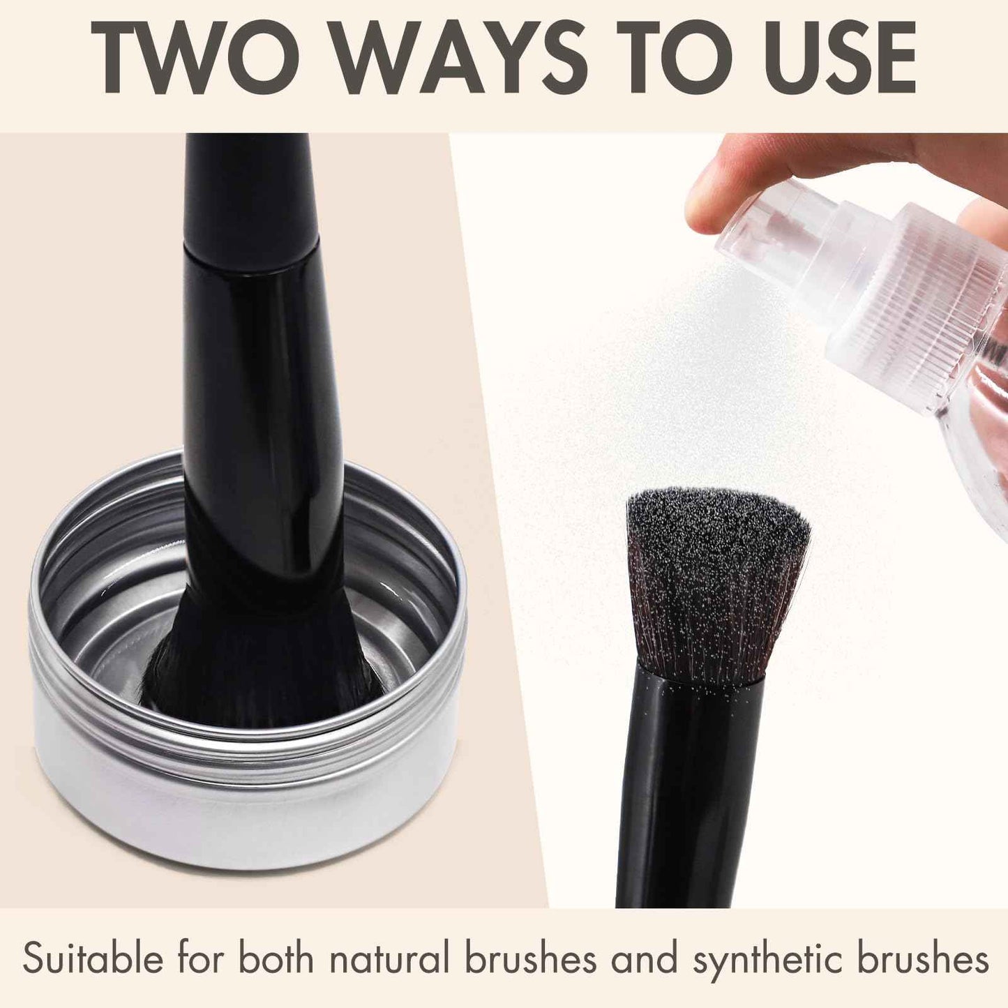 Embagol Makeup Brush Cleaner, Easily Remove Stubborn Makeup, Dirt & Impurities from Makeup Brushes, Rinse-Free & Quick Drying & Vegan & Cruelty-Free(1000 ml/33.8 fl oz, pack of 2)