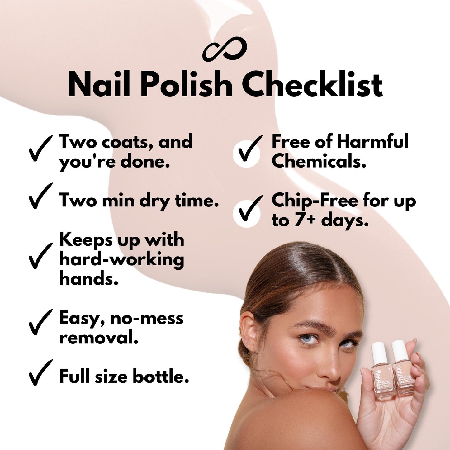 Eternal Nude Nail Polish Set for Women (WILD NUDES) - Brown Nail Polish Set for Girls | Long Lasting & Quick Dry Nail Polish Kit for Home DIY Manicure & Pedicure | Made in USA, 13.5mL (Set of 4)