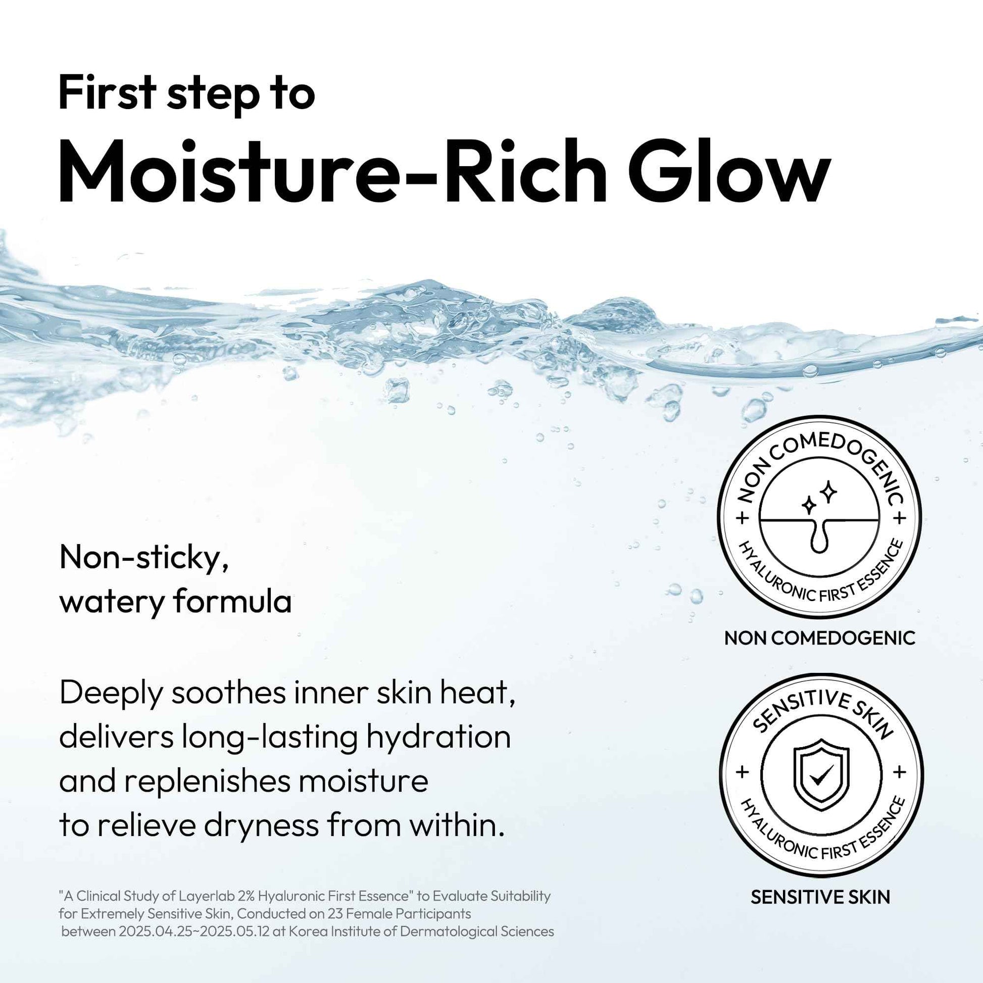 LAYERLAB Hyaluronic First Essence with PDRN & Peptides | Korean Skin Booster to Hydrate, Amplify Skincare Routine | 2% Triple Hyaluronic Acid Prep Essence for Face | 3.38 fl. oz.