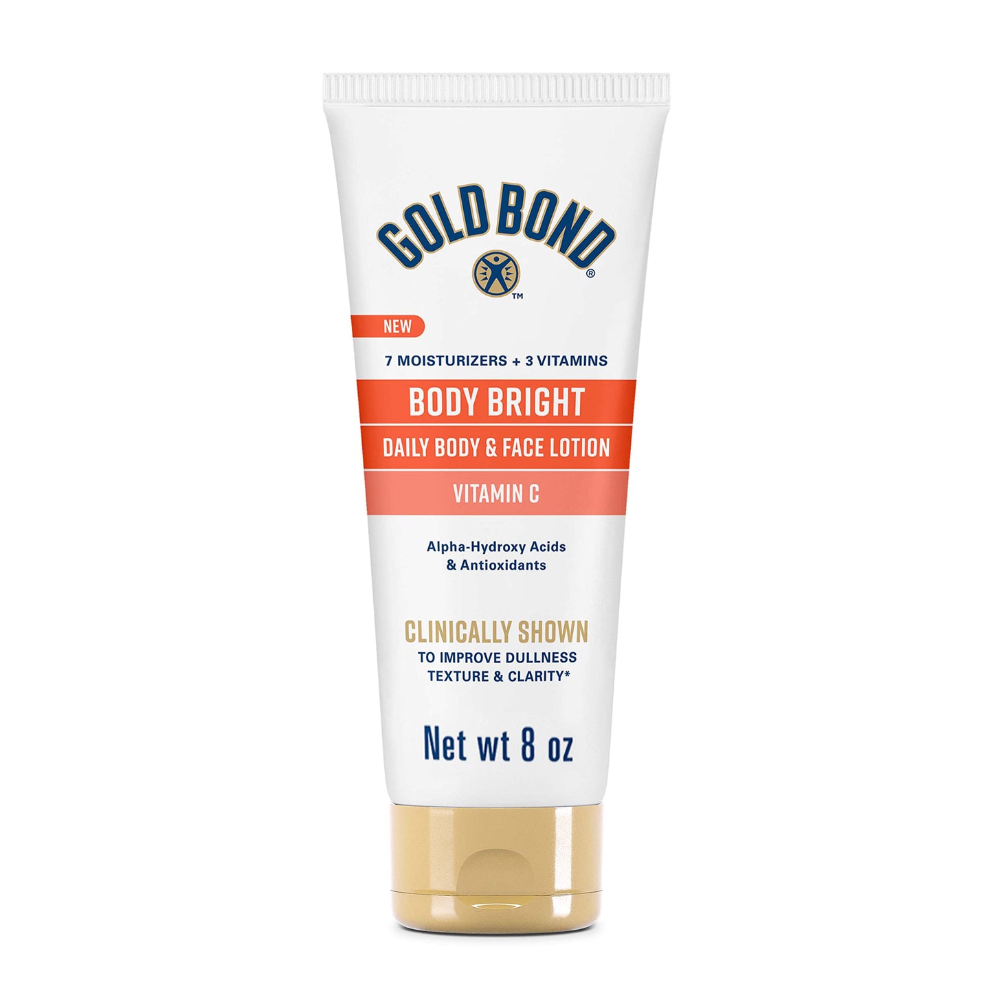 Gold Bond Age Renew Neck & Chest Firming Cream, Body Bright Daily Body & Face Lotion With Vitamin C