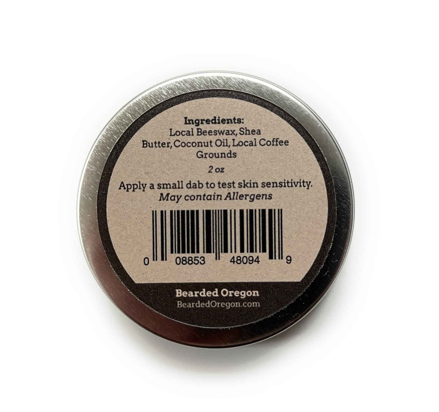 Bearded Oregon Beard Balm - Grants Pass Scent, 2 oz - Coffee, Coconut - All Natural Ingredients, Softens and Strengthens Beard, Strong Hold