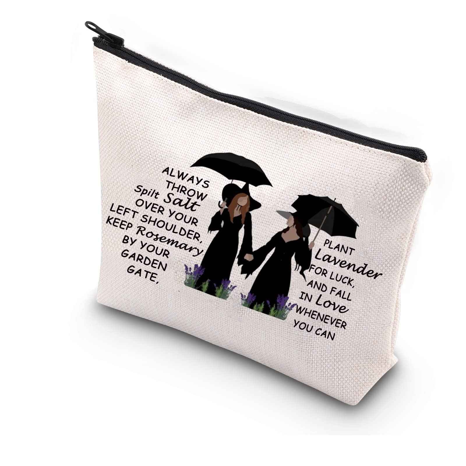 WCGXKO Women TV Show Inspired Gift Salt Rosemary Lavender Love Witchcraft Witchy Bag for Women (Salt Rosemary Lavender Love)