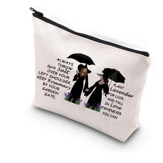 WCGXKO Women TV Show Inspired Gift Salt Rosemary Lavender Love Witchcraft Witchy Bag for Women (Salt Rosemary Lavender Love)