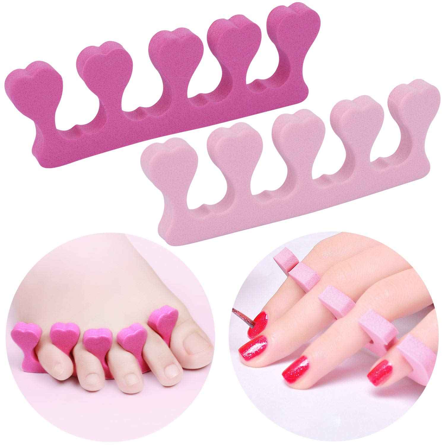 Tbestmax 24 Pair Disposable Flip Flops, Random Color Foam Slippers for Foot Spa Pedicures in Kid Party with 24 Pair Toe Separators Bulk