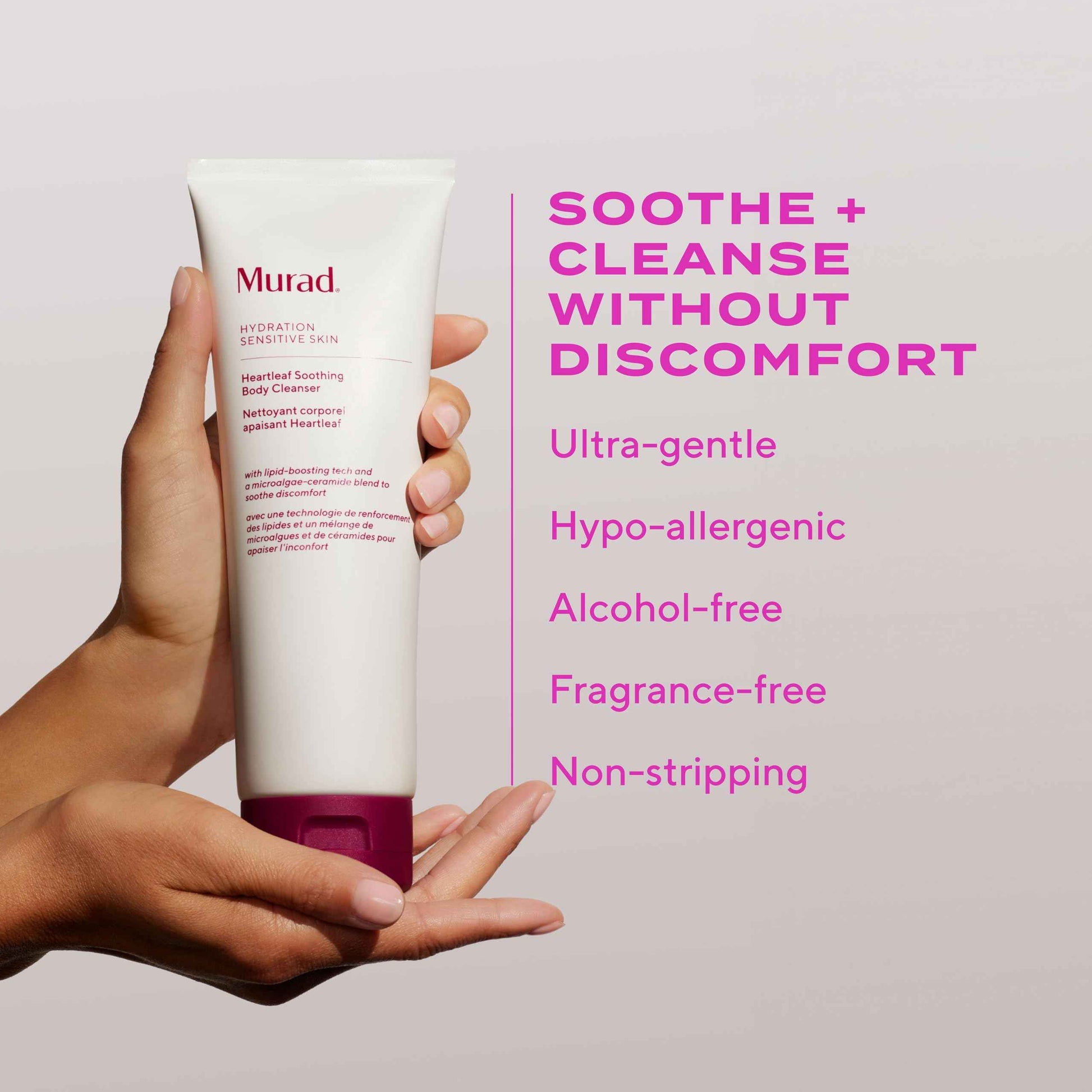 Murad Heartleaf Body Cleanser for Sensitive Skin – Gentle, Non-Stripping Cleanser with Ceramides and Skin-Boosting Lipids to Calm, Soften, Repair, and Fortify Skin Barrier – 8.5 Fl Oz