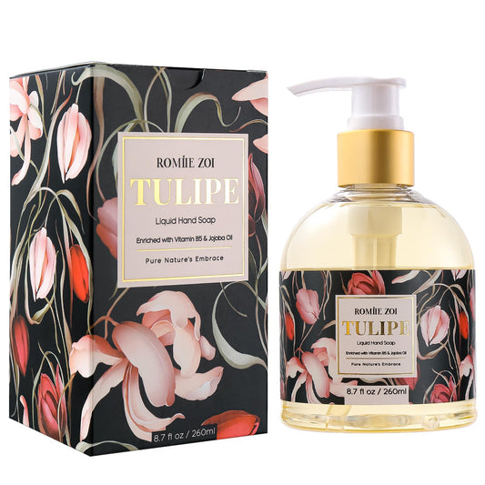 ROMIIE ZOI Liquid Hand Soap with Gift Box - Pure Nature's Embrace - Tulipure - 260ml/ 8.7 fl.oz