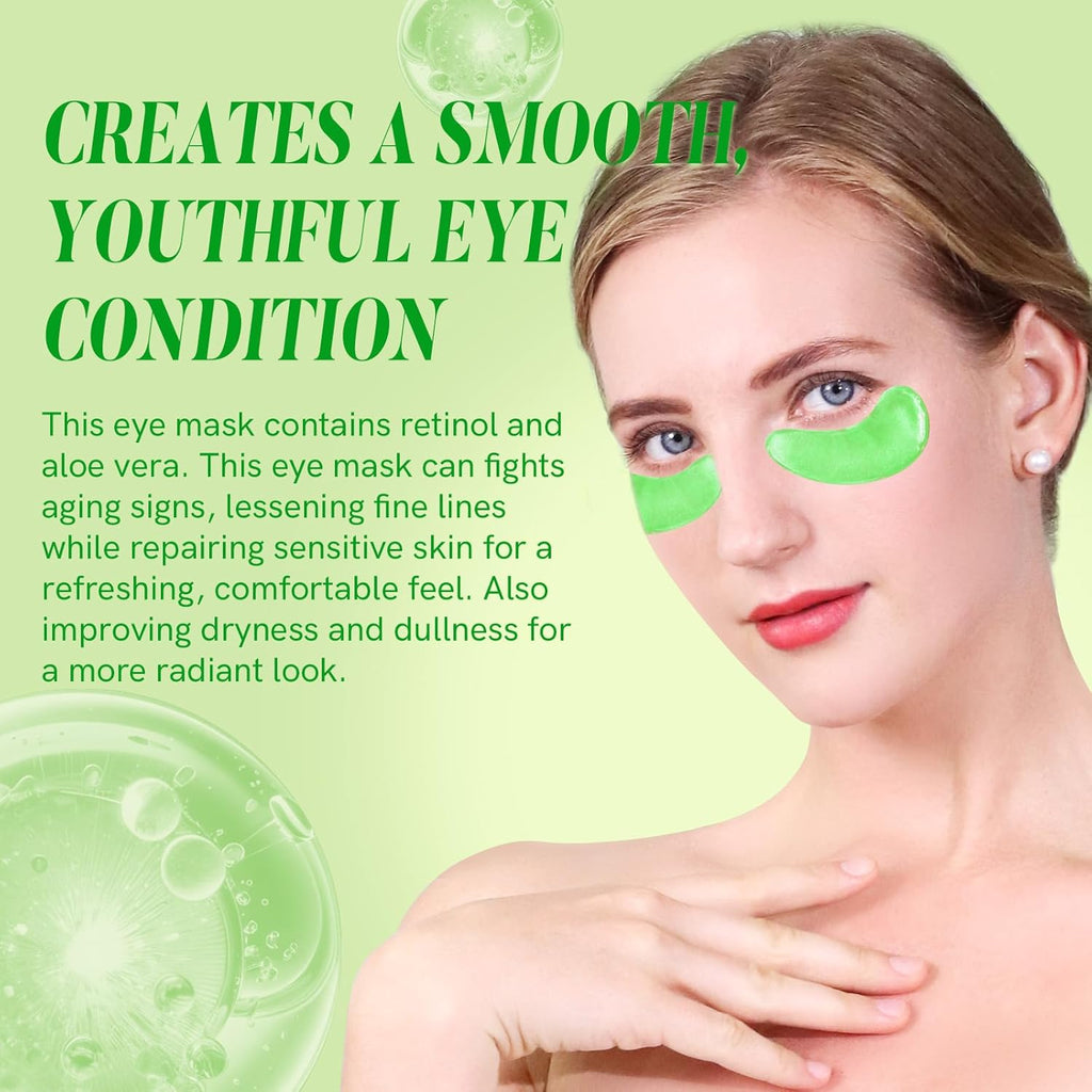 Under Eye Patches Gold and Hyaluronic Acid for puffy eyes,Rose Eye Masks for Dark Circles and Puffiness skin care Smooth Wrinkles products 30 Pairs