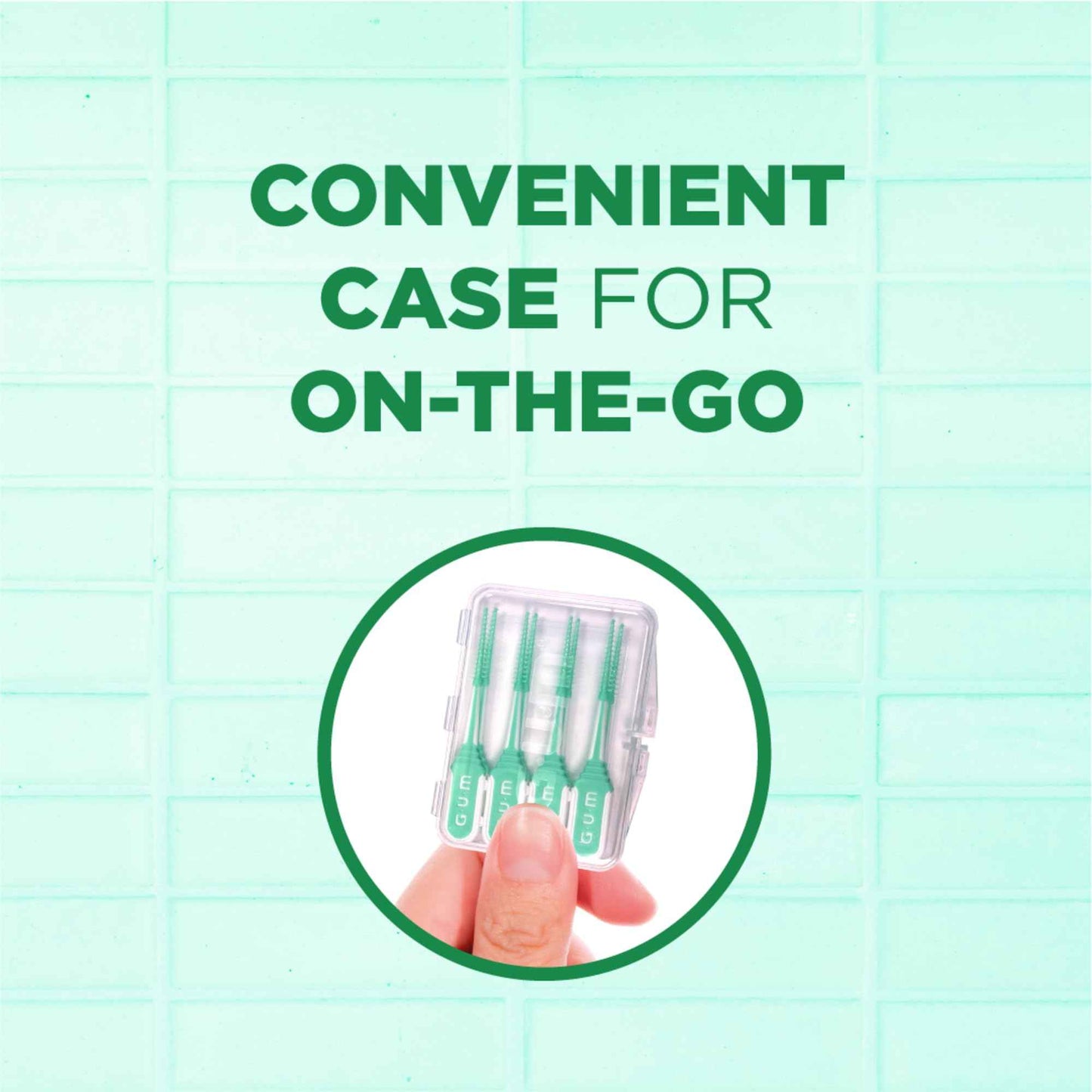 GUM Soft-Picks Comfort Flex, Mint, Easy to Use Dental Picks for Teeth Cleaning Health, Disposable Interdental Brushes with Convenient Carry Case, Dentist Recommended, 80 Count (Pack of 4)