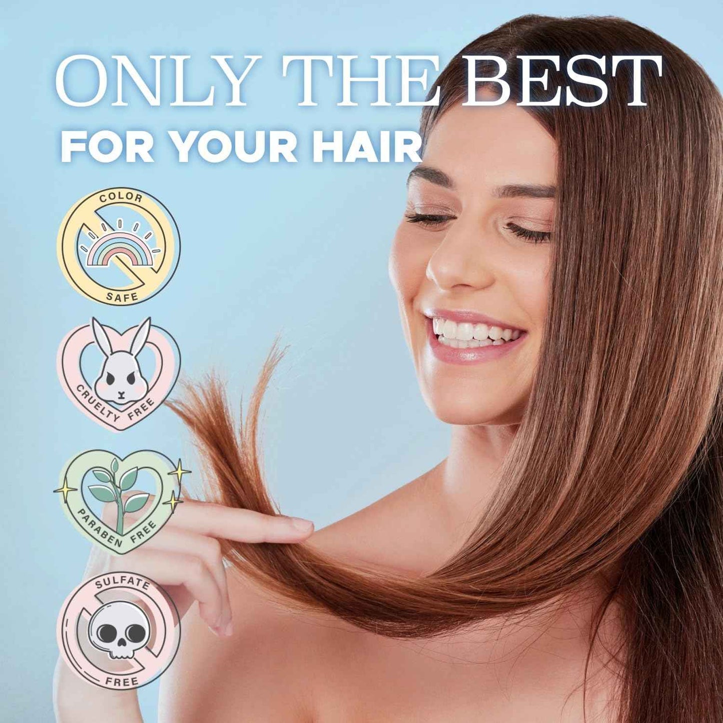 Luseta Hyaluronic Acid Jet-Set Hair Moisturizing Kit, Travel Size Shampoo and Conditioner Set for Hair Moisturizing with Hair Mask and Heat Serum for Women and Men, Hair Care Kit for Dry Hair