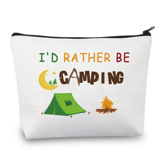 CMNIM Camping Makeup Bag Camper Gifts Camping Travel Trailers Gifts for Women Camper Cosmetic Bag Zipper Pouch Travel Bag (Camping Makeup Bag)