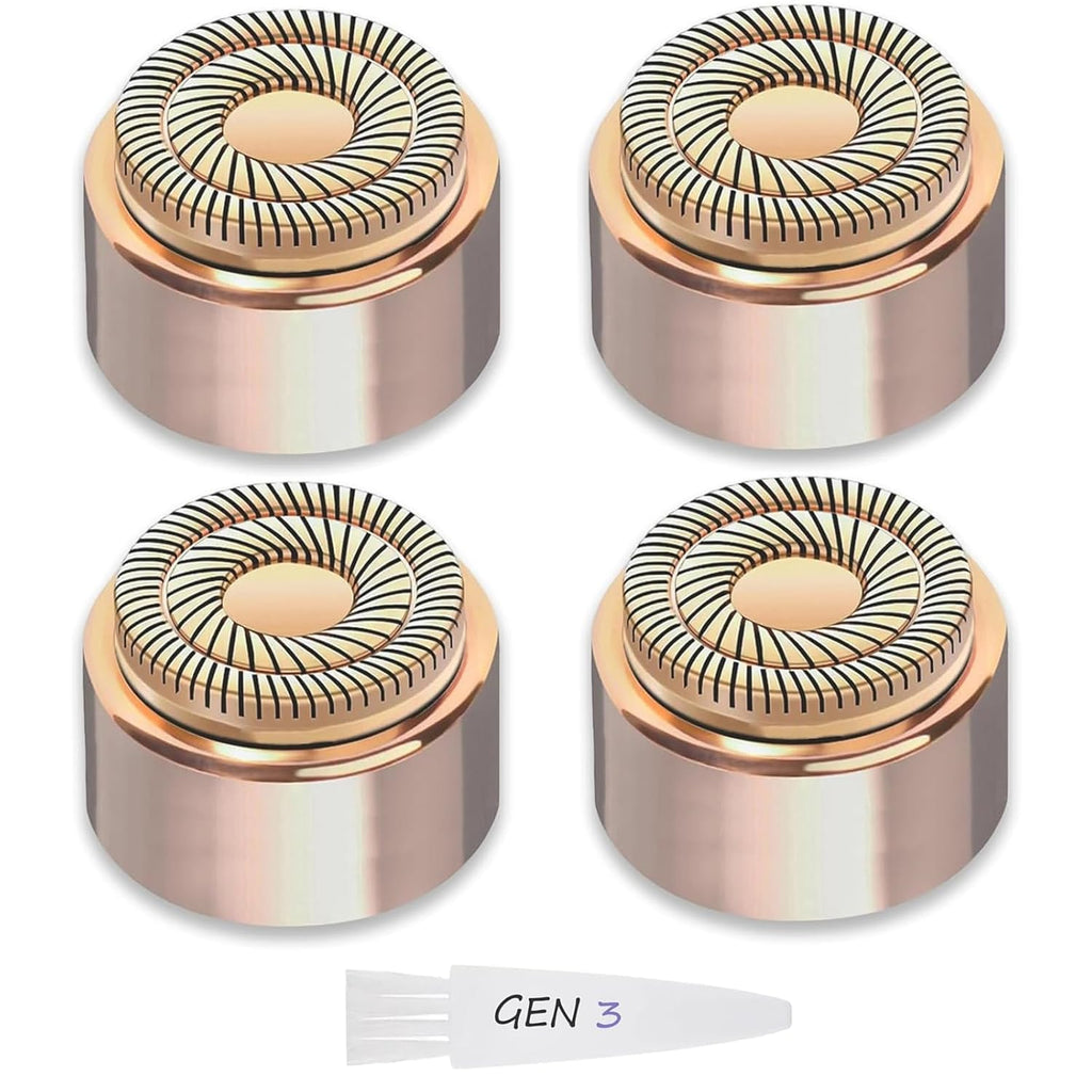 Flawless Facial Hair Remover Replacement Heads - Gen 2 (4 Pack) for Women
