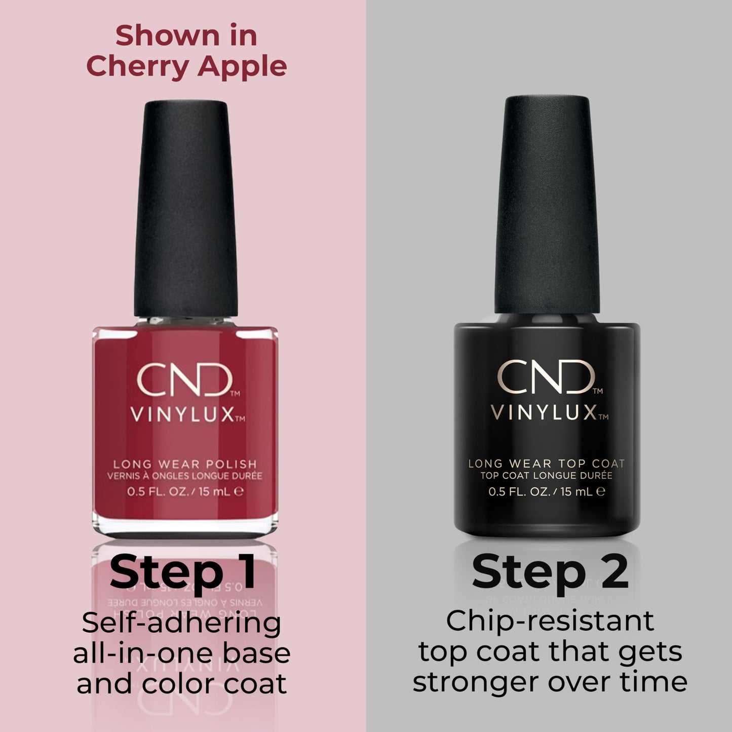 CND Vinylux Longwear Red Nail Polish, Gel-like Shine & Chip Resistant Color, Rouge Rite, 0.5 fl. oz