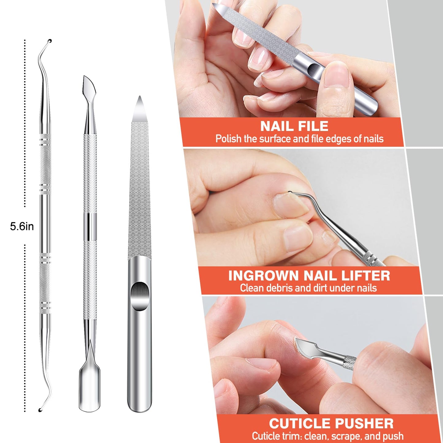 Nail Clippers for Thick Nails & Toenails, Straight Toenail Clippers with Wide Jaws for Seniors, Upgraded Slanted Toe Nail Clippers for Ingrown Toenails, Heavy Duty Large Fingernail Clipper for Men