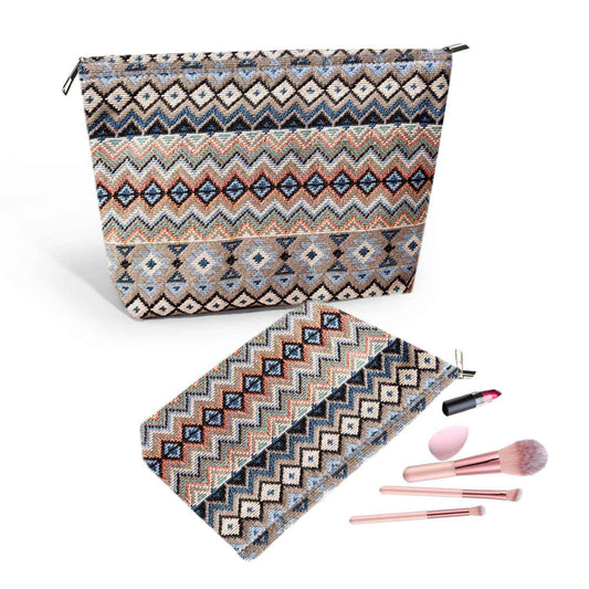 LPMEGQFU 2Pcs Makeup Pouch Travel Makeup Bag Cosmetic Pouch Cosmetic Bags for Women Large Capacity Travel Toiletry Bag for Women Gifts for Friend Best