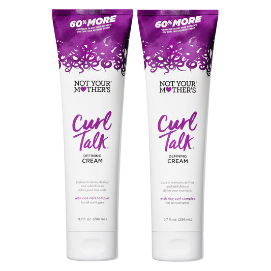 Not Your Mother's Curl Talk Defining Cream (2-Pack) - 9.7 fl oz - Definition for Curly Hair - Moisturize, Condition, Protect, and Enhance Curls