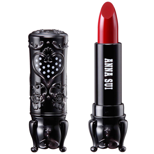 ANNA SUI Black Lipstick Rouge S - Vibrant Color That Lasts All-Day - Moisturizes - Allows for Effortless Application - 401 Magenta Red - 0.12 oz.