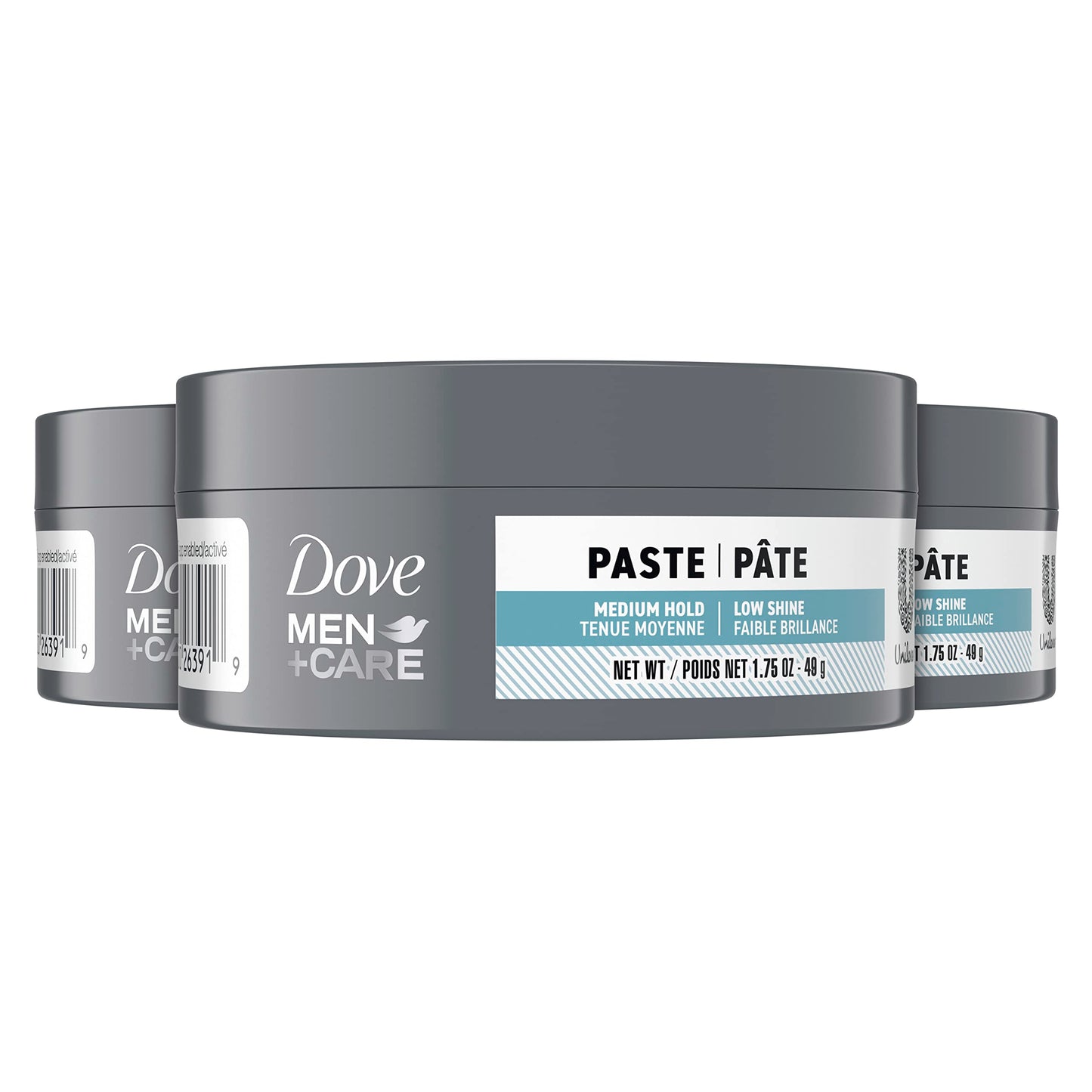 DOVE MEN + CARE Styling Aid Hair Product for a Medium Hold Sculpting Hair Paste & Deodorant Stick Moisturizing Deodorant For 72-Hour Protection Clean