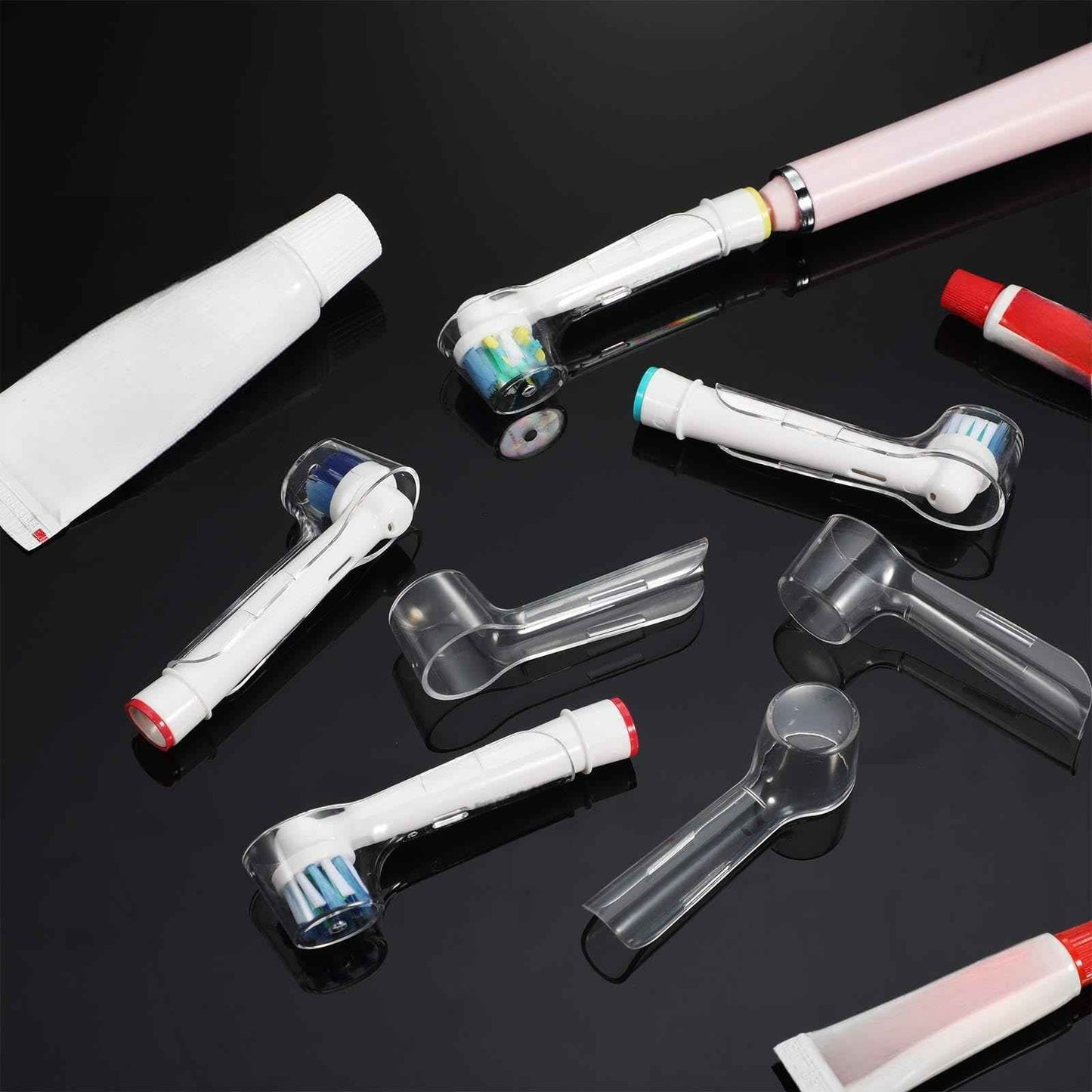 Patelai Electric Toothbrush Cover Caps Reusable Replacement Brush Heads Cover Caps to Keep Dust Away Convenient for Travel Camping Family and More Sanitary(12 Pieces)