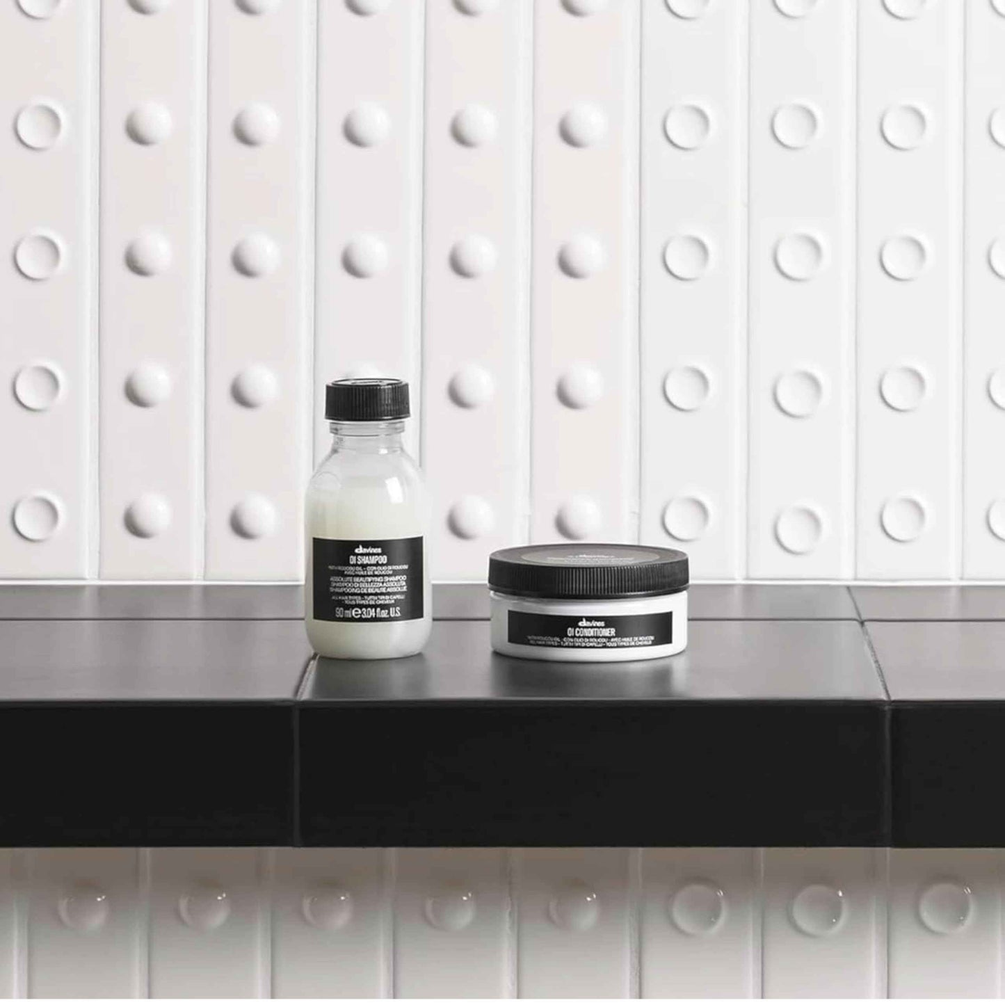 Davines OI Nourishing Shampoo & Conditioner for All Hair Types, Adds Silky-Smooth Shine & Volume, Softens And Restores Chemically Treated Hair, 2.64 & 3.04 fl. oz.