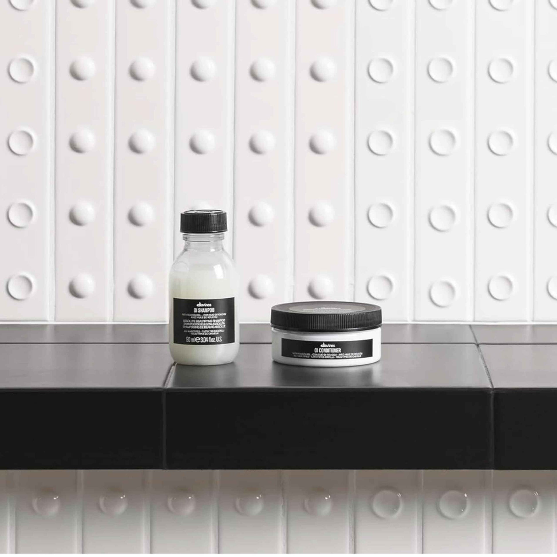 Davines OI Nourishing Shampoo & Conditioner for All Hair Types, Adds Silky-Smooth Shine & Volume, Softens And Restores Chemically Treated Hair, 2.64 & 3.04 fl. oz.