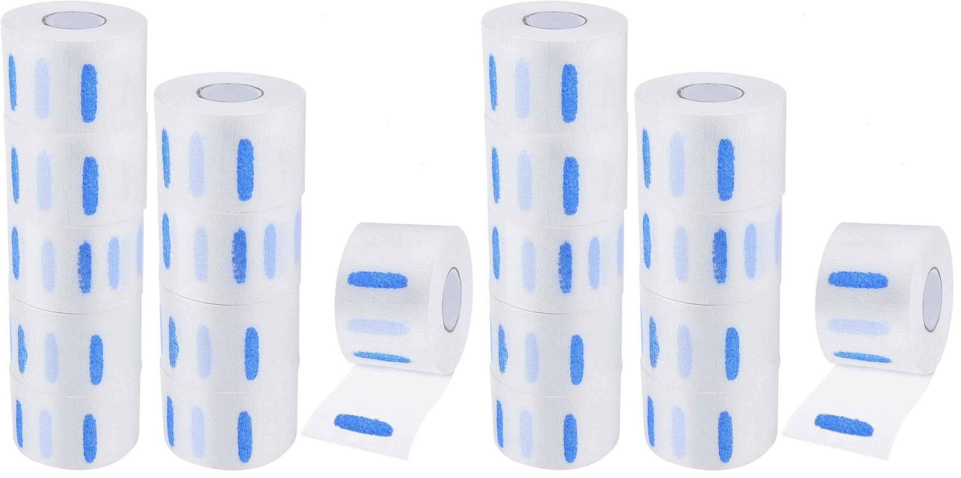 SenseYo 10 Rolls Barber Neck Paper Strips Band Disposable Haircutting Stretchy Barber Neck Tissue Wrap for Salon Haircut Spa Massage (Pack of 2)