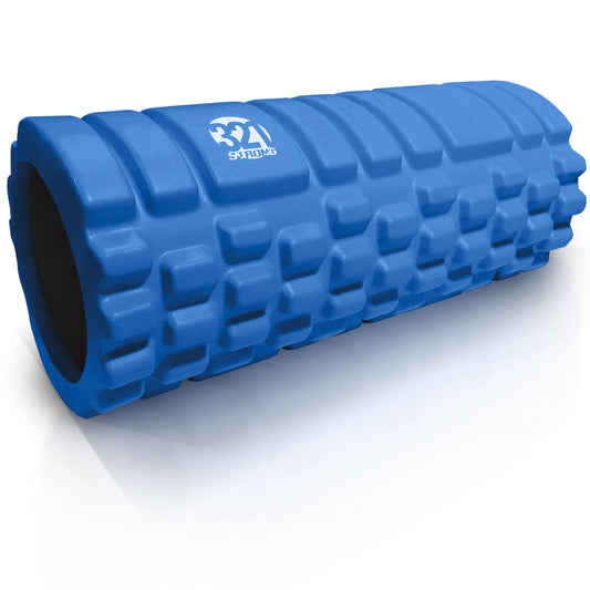 321 STRONG Foam Roller - Medium Density Deep Tissue Massager for Muscle Massage and Myofascial Trigger Point Release, with 4K eBook - Blue