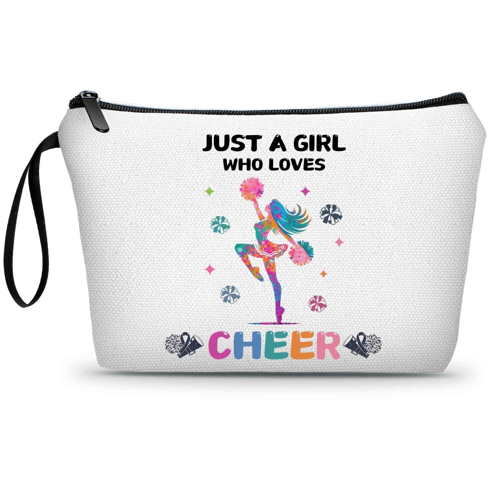 ARIOSEY Cheer Makeup Bag, Multicolour, Cheerleader Gift, Travel Organizer