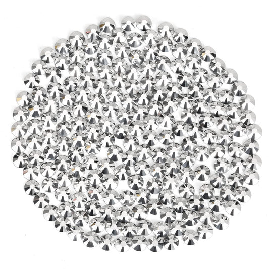 Rhinestones Flatback Rhinestones for Crafts Glass Nail Rhinestones Nail Gems Crystals Non Hotfix Rhinestones for Makeup Bags Shoes Decoration DIY(SS20,1440pcs,Silver)